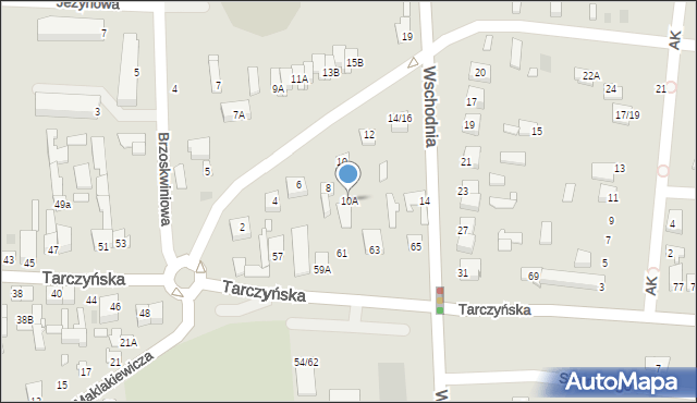 Mszczonów, Spółdzielcza, 10A, mapa Mszczonów