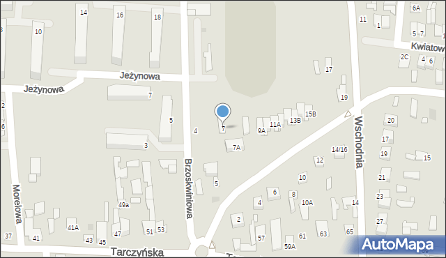 Mszczonów, Spółdzielcza, 7, mapa Mszczonów