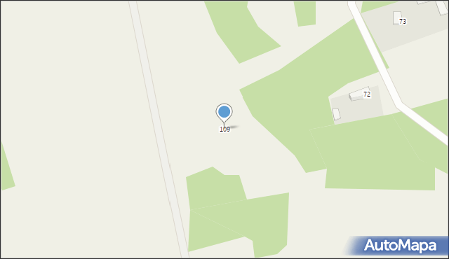 Myszyniec Stary, Spacerowa, 109, mapa Myszyniec Stary