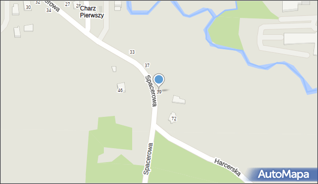 Nałęczów, Spacerowa, 39, mapa Nałęczów