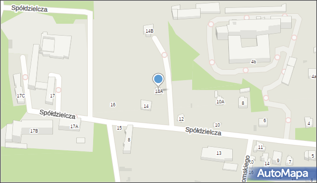 Nałęczów, Spółdzielcza, 14A, mapa Nałęczów