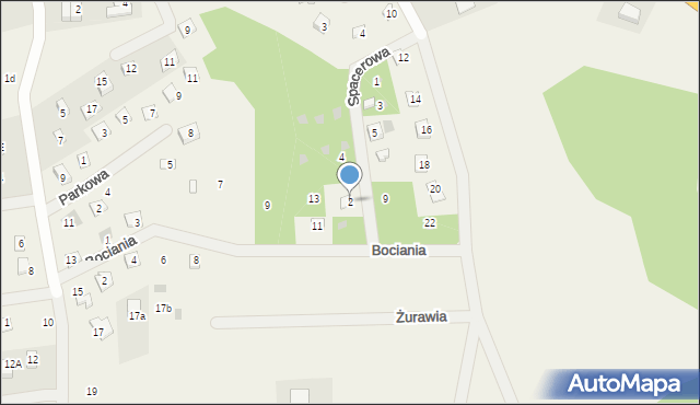 Narty, Spacerowa, 2, mapa Narty