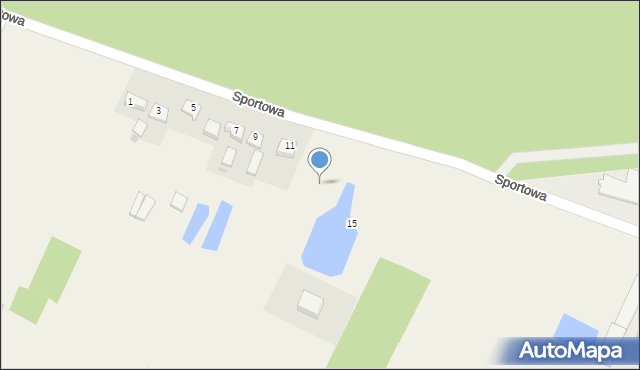 Niechcice, Sportowa, 13, mapa Niechcice