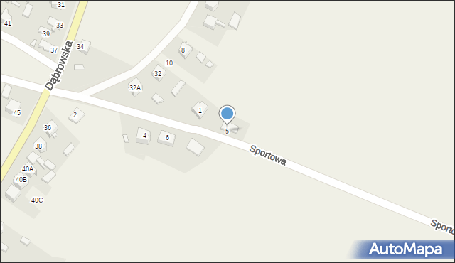 Niegowonice, Sportowa, 5, mapa Niegowonice