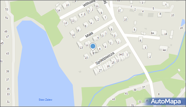 Nowa Dęba, Spółdzielcza, 8, mapa Nowa Dęba