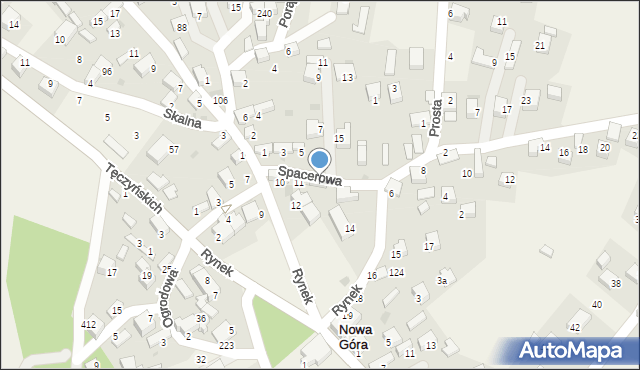 Nowa Góra, Spacerowa, 2, mapa Nowa Góra