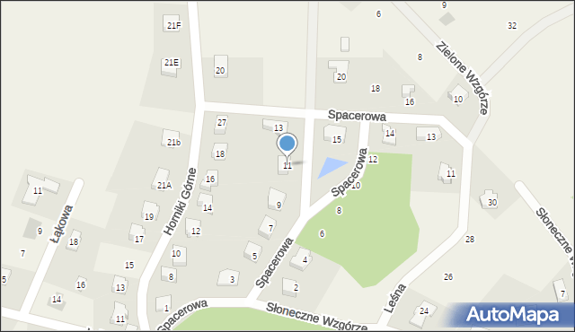 Nowa Karczma, Spacerowa, 11, mapa Nowa Karczma