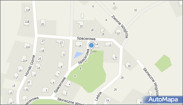 Nowa Karczma, Spacerowa, 12, mapa Nowa Karczma