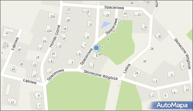 Nowa Karczma, Spacerowa, 4, mapa Nowa Karczma
