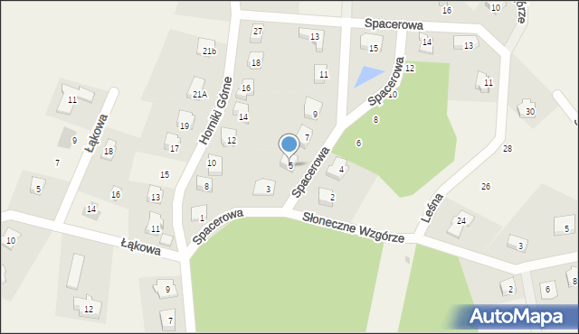 Nowa Karczma, Spacerowa, 5, mapa Nowa Karczma