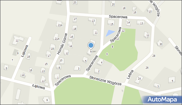 Nowa Karczma, Spacerowa, 7, mapa Nowa Karczma