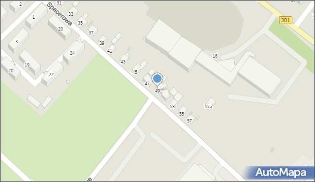 Nowa Ruda, Spacerowa, 49, mapa Nowa Ruda