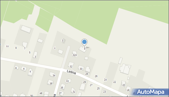 Nowa Wieś, Spokojna, 4, mapa Nowa Wieś