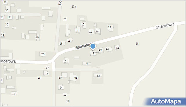 Nowe Aleksandrowo, Spacerowa, 8, mapa Nowe Aleksandrowo