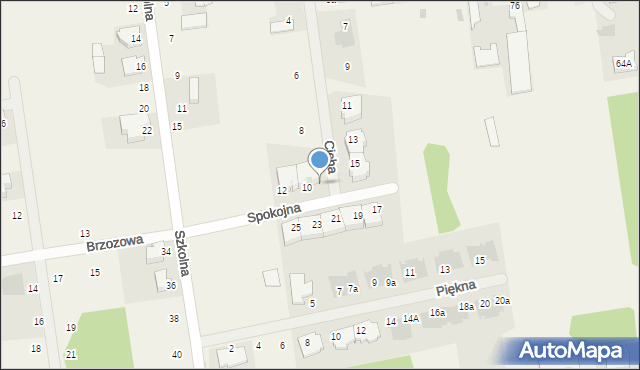 Nowe Iganie, Spokojna, 10A, mapa Nowe Iganie