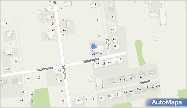 Nowe Iganie, Spokojna, 12, mapa Nowe Iganie