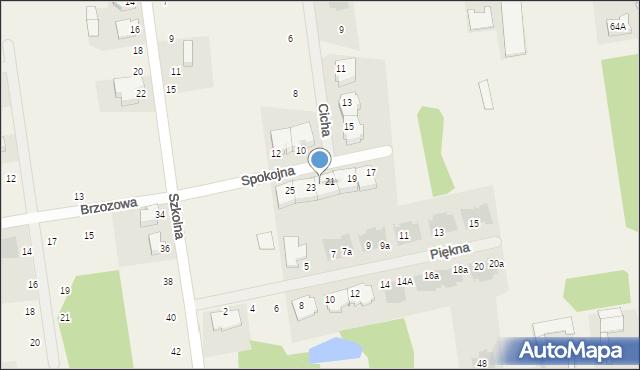 Nowe Iganie, Spokojna, 21A, mapa Nowe Iganie