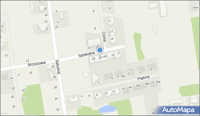 Nowe Iganie, Spokojna, 23, mapa Nowe Iganie