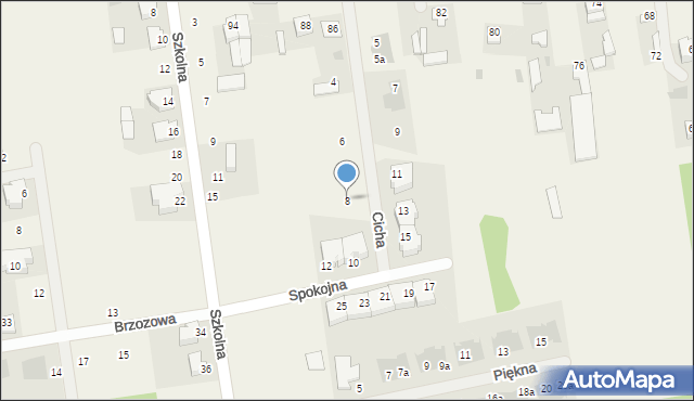 Nowe Iganie, Spokojna, 8, mapa Nowe Iganie