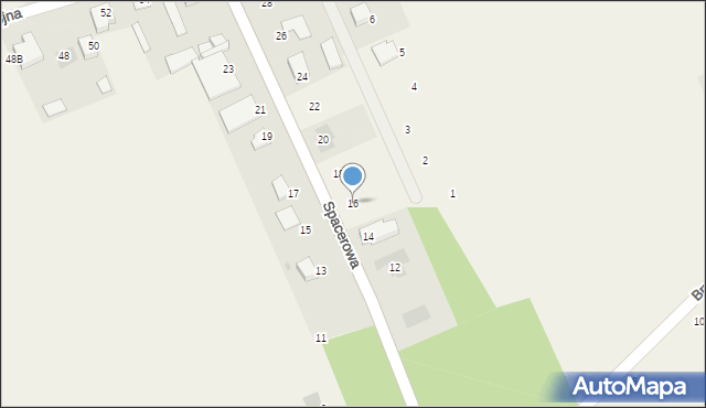 Nowe Opole, Spacerowa, 16, mapa Nowe Opole