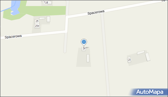 Nowinki, Spacerowa, 16, mapa Nowinki