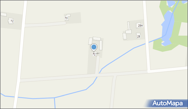 Nowinki, Spokojna, 13, mapa Nowinki