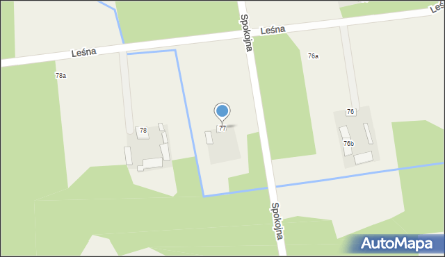 Nowinki, Spokojna, 26, mapa Nowinki