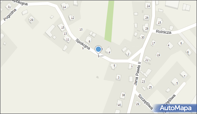Nowy Barkoczyn, Spokojna, 7, mapa Nowy Barkoczyn