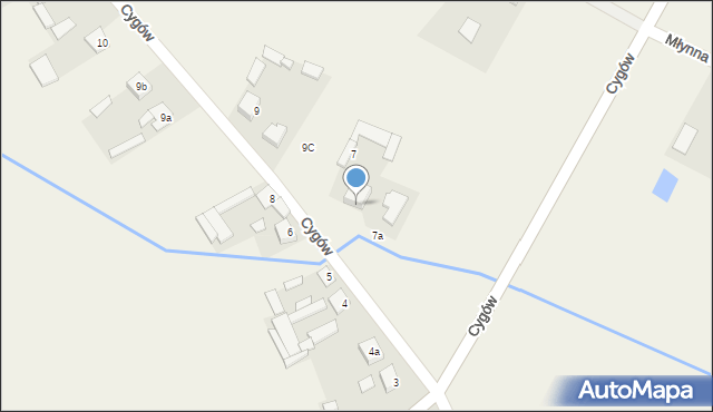 Nowy Cygów, Spacerowa, 8, mapa Nowy Cygów