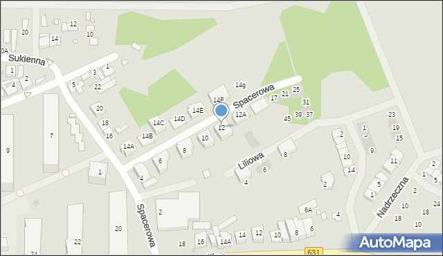 Nowy Dwór Mazowiecki, Spacerowa, 12, mapa Nowy Dwór Mazowiecki