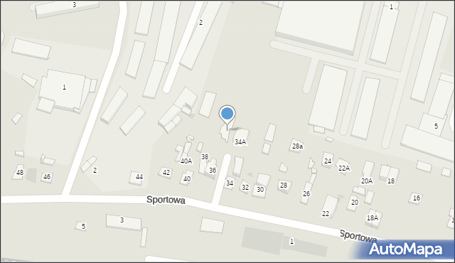 Nowy Dwór Mazowiecki, Sportowa, 36A, mapa Nowy Dwór Mazowiecki