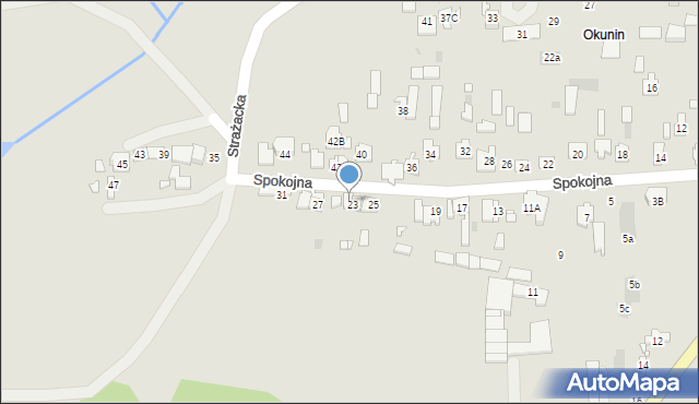 Nowy Dwór Mazowiecki, Spokojna, 27A, mapa Nowy Dwór Mazowiecki