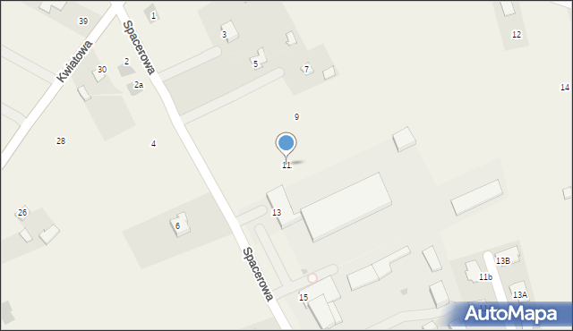 Nowy Krępiec, Spacerowa, 11, mapa Nowy Krępiec