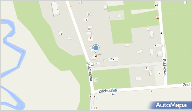 Nowy Prażmów, Spacerowa, 15, mapa Nowy Prażmów