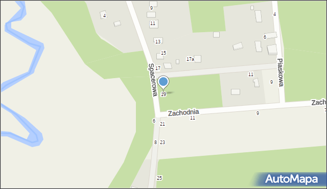 Nowy Prażmów, Spacerowa, 19, mapa Nowy Prażmów