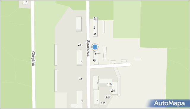 Nurzec-Stacja, Sportowa, 4, mapa Nurzec-Stacja