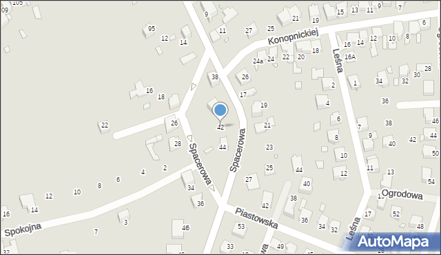 Ogrodzieniec, Spacerowa, 42, mapa Ogrodzieniec