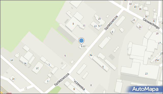 Olkusz, Spółdzielcza, 7, mapa Olkusz