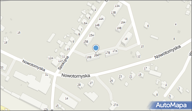Opalenica, Spokojna, 16A, mapa Opalenica