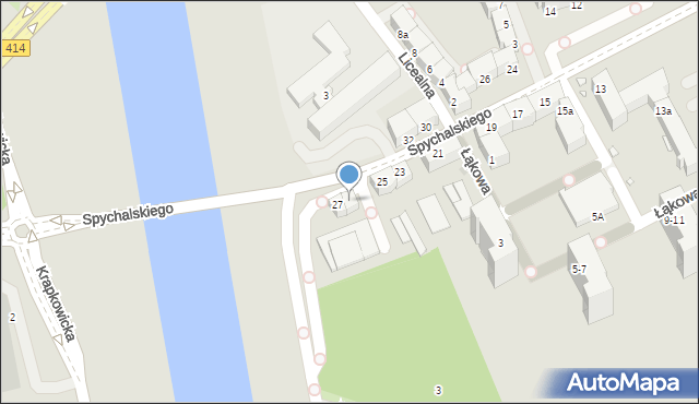 Opole, Spychalskiego Stanisława, 27a, mapa Opola