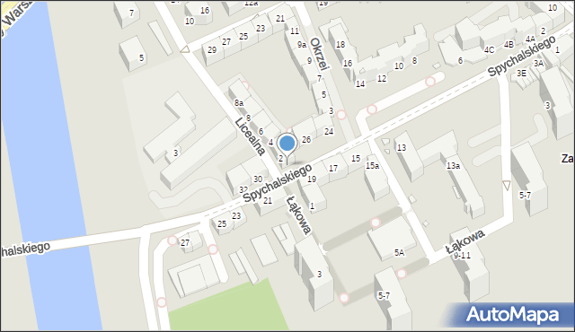 Opole, Spychalskiego Stanisława, 28a, mapa Opola