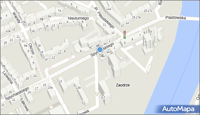 Opole, Spychalskiego Stanisława, 3F, mapa Opola