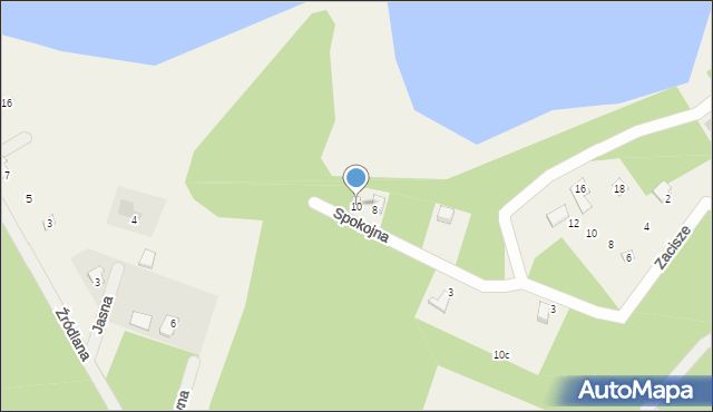 Osiek nad Wisłą, Spokojna, 10, mapa Osiek nad Wisłą