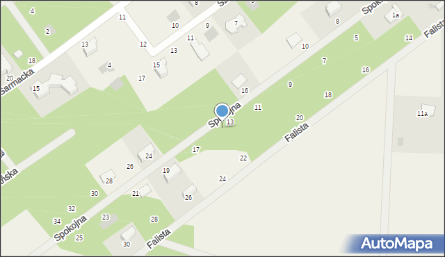 Osowiec, Spokojna, 15, mapa Osowiec