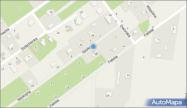 Osowiec, Spokojna, 3, mapa Osowiec