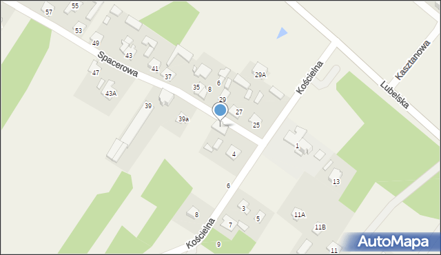 Ostrów, Spacerowa, 1, mapa Ostrów