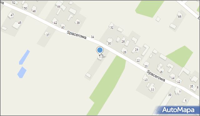 Ostrów, Spacerowa, 27, mapa Ostrów