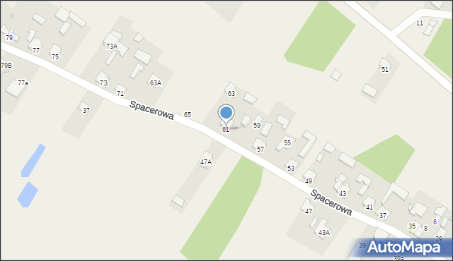 Ostrów, Spacerowa, 30, mapa Ostrów