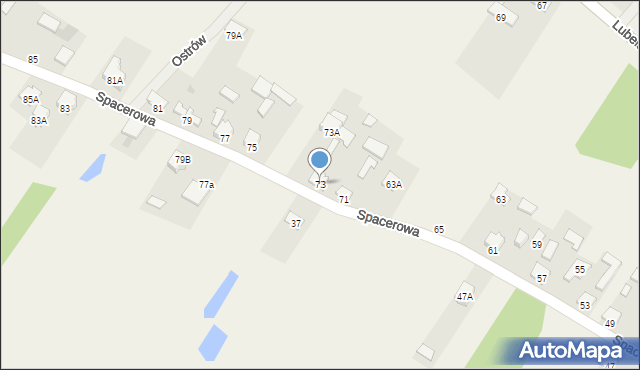 Ostrów, Spacerowa, 42, mapa Ostrów