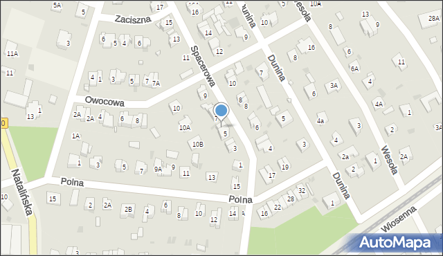 Otrębusy, Spacerowa, 5A, mapa Otrębusy